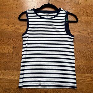 NWT Gap Modern Tank Top Navy White Stripes size small